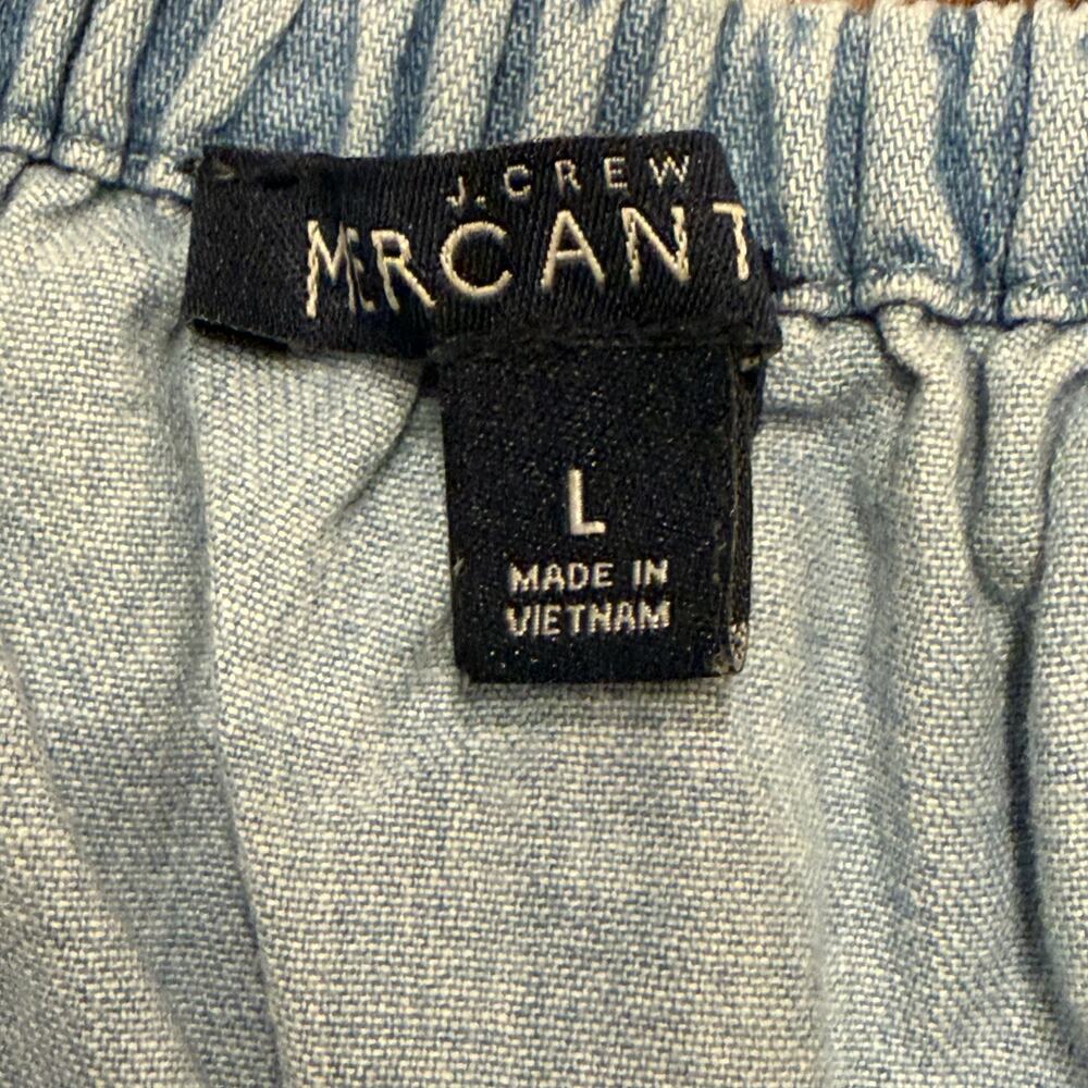 J. Crew Light Wash Denim Wrap Mini Skirt - Picture 5 of 5